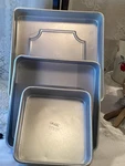 Wilton Performance Square Cake Pans Set 3 Piece 6-8-10. Fixed Price $23.00.