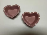 Vintage Heart Baking Dishes Michaels Store Set 2 Mini Cakes Brownies Valentines. Fixed Price $9.97.