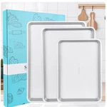 3-PIECE Non-stick Baking Sheet Set Pfoa/pfos/ptfe-free, 0.8MM Heavy-duty St.... Fixed Price $24.39.