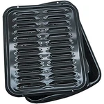 Range Kleen Broiler Pans For Ovens - BP102X Pc Black Porcelain Coated Steel. Fixed Price $37.02.