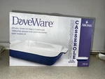 Aroma Doveware Rectangle Casserole Dish 2.25 Quart Stoneware In Box. Fixed Price $19.79.