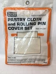 Vtg Cooks Tools 1980 Pastry Cloth And Rolling Pin Cover Set Cotton 24 X 20 New. Fixed Price $12.00.