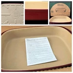 Pampered Chef 9X13 Stoneware Baker Cranberry Usa Made Family Heritage Euc 1338. Fixed Price $41.65.