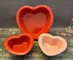 Chantal Beaded Red Pink Heart Ramekin Bowl 1/4 Cup #93-HBB11 Qt Lot Of. Fixed Price $29.39.