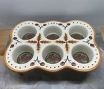 Temptations By Tara Fall Harvest 6 Cupcake Muffin Pan Bakeware Acorn Leaves. Fixed Price $19.99.