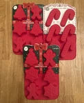 Core Kitchen Christmas Candy Cane Silicone Baking 6 Cup Shaped Mold Pan 3 Nwt. Fixed Price $16.00.