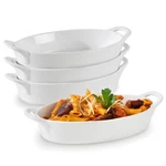 Oval Au Gratin Baking Dishes For Oven Safe And Microwave Cooking 4.... Fixed Price $52.59.