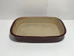 Pampered Chef 9X13 Stoneware Baker Usa Made Family Heritage Cranberry. Fixed Price $34.95.