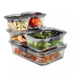 Rubbermaid 10PC Brilliance Glass Food Storage Set ( New ) - Free Shipping. Fixed Price $47.99.