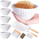 Domensi 6 Pcs 5'' Mini Bread Banneton Proofing Basket Set Cotton Rope S.... Fixed Price $41.01.