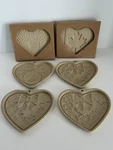 Pampered Chef Heart Molds Lot Of 6 / 2 New In Box 3 Limited Editions. Fixed Price $30.00.