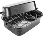 Granite Roasting Pan With Rack, 21" Large Turkey Roaster, 25LB Capacity. Fixed Price $150.99.