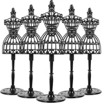 5PCS Mini Dress Form Mannequin Rack Doll Model Stand - Cloth Gown Display. Fixed Price $51.99.