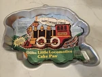 1983 Wilton Novelty Shaped Cake Little Locomotive Train 502-3649 Aluminum. Fixed Price $19.88.