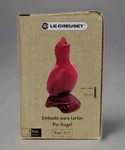 3.5" Tall "cerise" Le Creuset Pie Bird Funnel Vent Stoneware Cherry Red. Fixed Price $20.00.