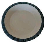 Home & Garden Party Stoneware Blue 10 5/8" Pie Plate Deep Dish Bakeware. Fixed Price $10.00.