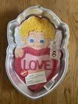 Vintage 2000, Wilton Cupid Valentine Cake Pan #2105-173 Angel & Baby. Fixed Price $19.95.
