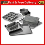 Calphalon 10-PIECE Nonstick Bakeware Set Includes Baking Sheet Cookie Cake. Fixed Price $217.99.