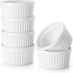 Dowan Ramekins 4 Oz Oven Safe For Creme Brulee Souffle, Porcelain Custard Cup.... Fixed Price $20.83.