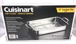 Cuisinart Lasagna Pan & Rack 14" Chef's Classic Stainless Steel 711714UR Nib. Fixed Price $43.52.
