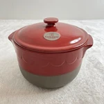 Emile Henry Flame France 45.83 Stoneware Covered Casserole Serving Dish Bowl. Fixed Price $67.99.