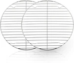 Teamfar Round Cooling Rack Set Of 2, 10 Inch Wire Baking Steaming Roastin. Fixed Price $15.85.