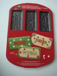 New Wilton Holiday Words Cookie Pan Merry Cheers Wish Joy Peace Noel. Fixed Price $12.99.