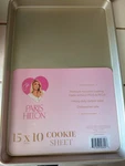 Paris Hilton Nonstick Carbon Steel Bakeware 15X10 Inch Cookie Baking Sheet Pink. Fixed Price $15.00.