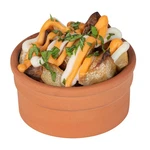 Restaurantware-terra Tek 5.1 Ounce Terracotta Cazuelas, 10 Blue Glazed Clay Pots. Fixed Price $39.64.