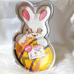 Wilton Peek-a-boo Bunny 1992 Vintage Cake Pan Easter Rabbit Egg 2105-4395. Fixed Price $24.00.