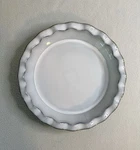 Bia Cordon Bleu 9" White And Brown Scalloped Ceramic Pie Plate/dish Bakeware. Fixed Price $15.00.