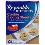 Reynolds Kitchens Cookie Baking Sheets, Pre-cut 22 Count (pack Of 1), White. Fixed Price $7.01.