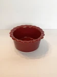 Chantal Ramekin Bakeware Red Scalloped Edge 1/5 Cup .12 Liter 93-RMR07/4 E7. Fixed Price $6.95.