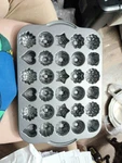 Nordic Ware Bundt Teacakes & Candies Pan 2.5 Cup Aluminum Non-stick Silver. Fixed Price $17.00.