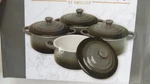 4 Bel Fer Gray Mini Cocottes, Casserole Dish, Dutch Oven, Ceramic New. Fixed Price $21.99.