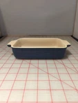 Creuset 12-34 Stoneware Au Gratin Casserole Or Baking Dish Blue. Fixed Price $35.00.
