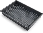 Petite Roast Pan Set 10X7 Nonstick With Rack Toaster Oven Small Batch Cooking. Fixed Price $25.65.