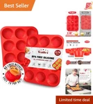 Pan Set Silicone 12 Cups Non-stick Dishwasher Safe Bake Muffins Treats. Fixed Price $25.97.