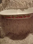 Vtg Action Stoneware Strawberries Divided Dish Oven & Microwave Safe Made Japan. Fixed Price $22.22.