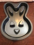 Wilton 2105-0819 Happy Easter Bunny Cake Pan Tube Non Stick Jello Mold Nwob. Fixed Price $8.99.