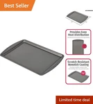 Everyday 9X13 Cookie Sheet Scratch-resistant Nonstick And Dishwasher Safe. Fixed Price $16.99.