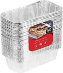 Stock Your Home 2 Lb Aluminum Foil Mini Loaf Pans (50 Pack) Disposable Small. Fixed Price $32.58.