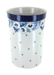 Blue Rose Polish Pottery Georgia Utensil Jar. Fixed Price $86.00.