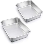 Lasagna Set Of 2, Deep Stainless Steel Baking Pans, 12.75 X10 X3.2 Inches Re. Fixed Price $47.99.