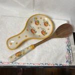 Temptations By Tara Pumpkin Rest And Wooden Spoon.. Fixed Price $22.00.