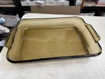 Anchor Ovenware Baking Dish Casserole 9.5 X 13.5 2 Qt Amber. Fixed Price $29.95.