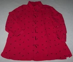 Nwt Ali Miles Fuchsia Pink/confetti Black Tunic Top Blouse Women Stick Buttons. Fixed Price $39.99.