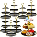 Teenyyou 8 Pack 3 Cupcake Stand Bulk Tiered Dessert Thick Plastic. Fixed Price $61.28.