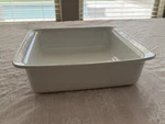 1970 Corning Ware P-322 Classic White Square Baking Casserole Dish Qt. Fixed Price $14.99.