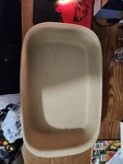 The Pampered Chef Family Heritage Stoneware Rectangular Baker Pan 9X13 3/4" Usa. Fixed Price $30.00.